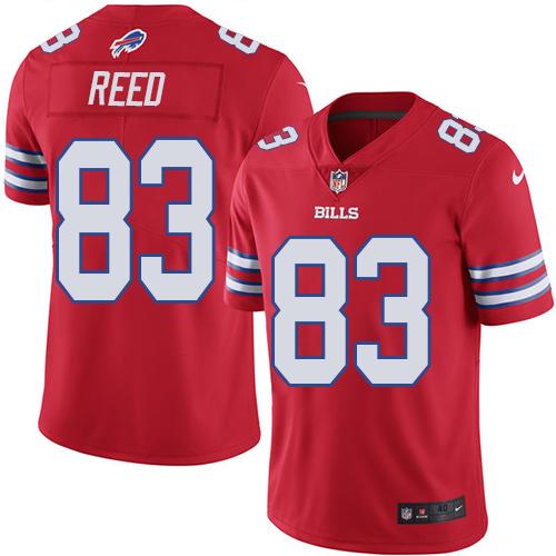 Nike Bills #83 Andre Reed Red Men's Stitched NFL Elite Rush Jersey - Click Image to Close